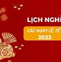 Các Ngày Nghỉ Lễ Trong Năm 2024