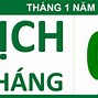 Lịch Dương 2024 Tháng 1