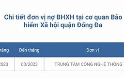 Tra Cứu Công Ty Đóng Bhxh